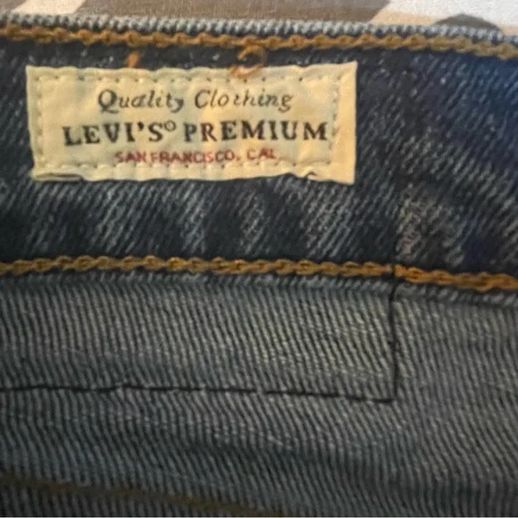 Levi’s Ribcage Straight Ankle Jeans 22W Long Button Fly - Picture 10 of 11